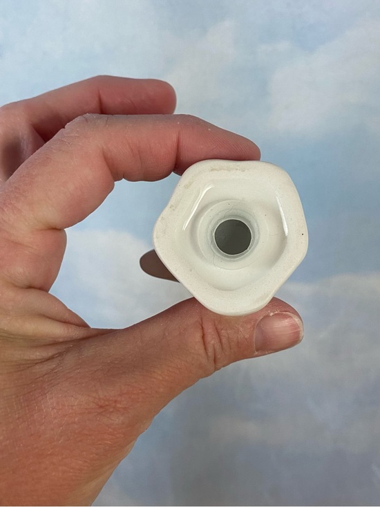 White Ghost Ceramic Salt and Pepper Shaker Set - Picture 6 of 7